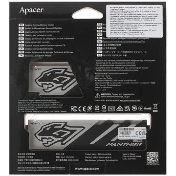 Оперативная память 32 Gb 5600 MHz Apacer Panther OC Black/White (AH5U32G56C5227BAA-2)