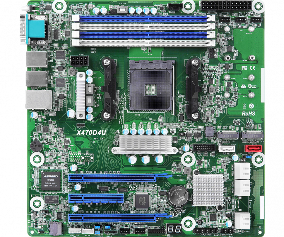 Материнская плата ASRock X470 SAM4 X470D4U