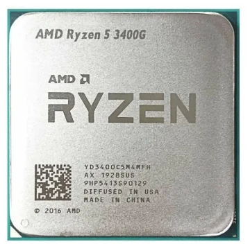 Процессор AMD Ryzen 5 3400G BOX YD3400C5FHBOX