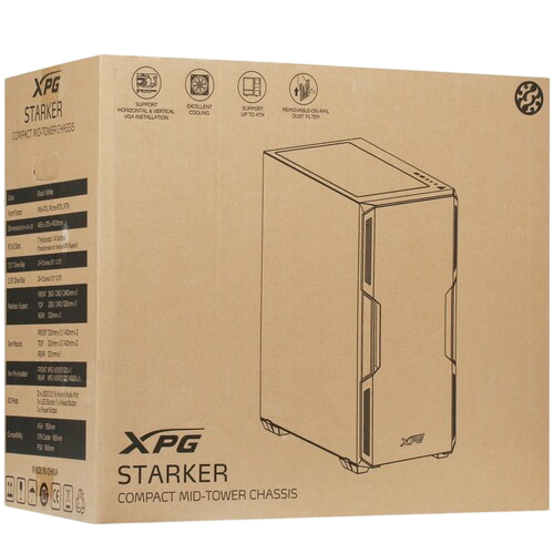 Компьютерный корпус ADATA XPG STARKER ARGB TG Black (STARKER-BKCWW)