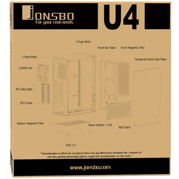 Компьютерный корпус JONSBO U4 без БП White