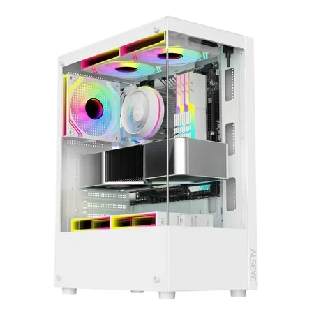 Компьютерный корпус ALSEYE Spider-W (5 fans ARGB) TG White
