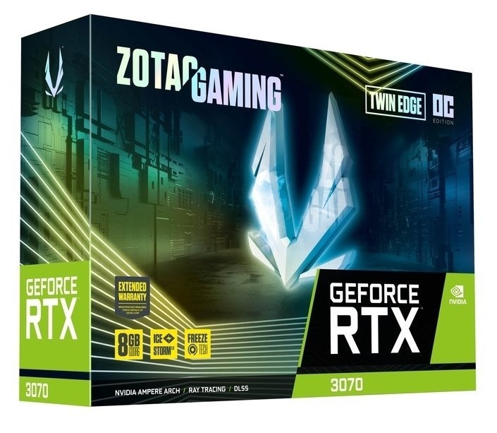 Видеокарта ZOTAC (ZT-A30700H-10P) GeForce RTX 3070 8GB Twin Edge OC