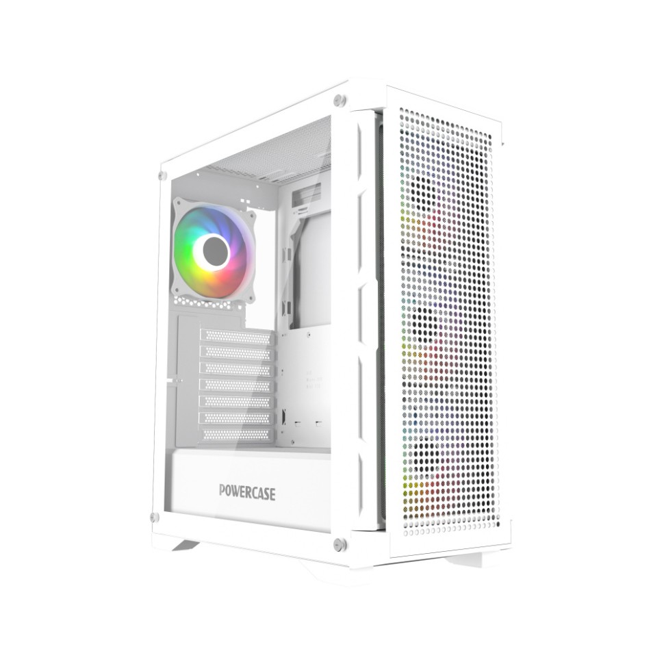 Компьютерный корпус Powercase Ultimate TG ARGB White (CUW-A4)