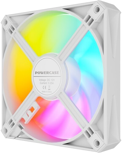 Вентилятор для корпуса Powercase (M56-12W ARGB) White