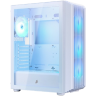 Компьютерный корпус 1STPLAYER BULLET HUNTER H6 ARGB White (H6-WH-4F7-W)