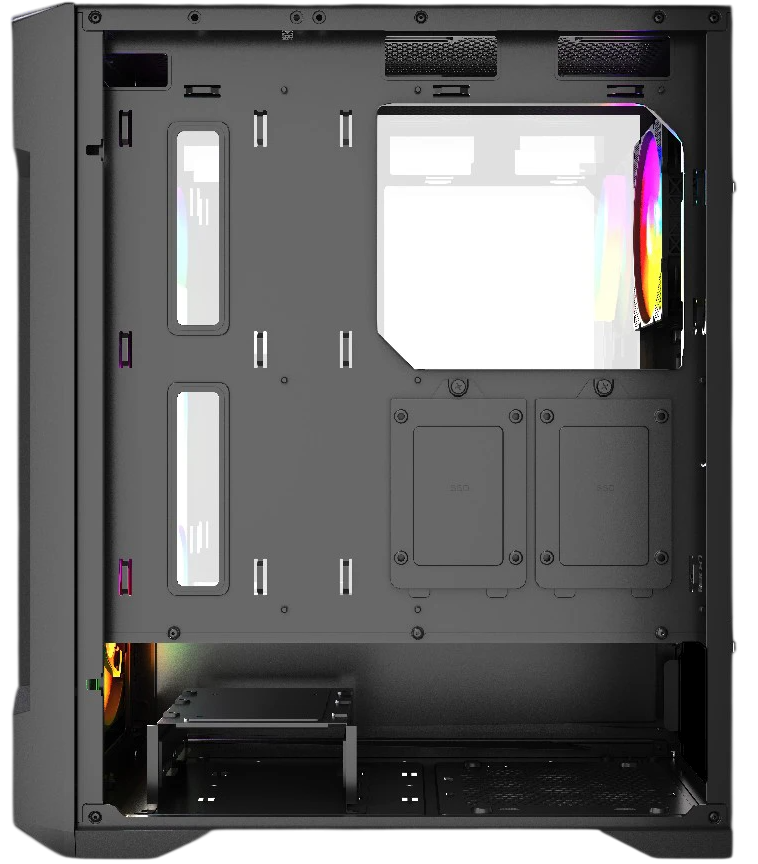 Компьютерный корпус Powercase Mistral X4B FRGB TG Black (CMXB-L4)