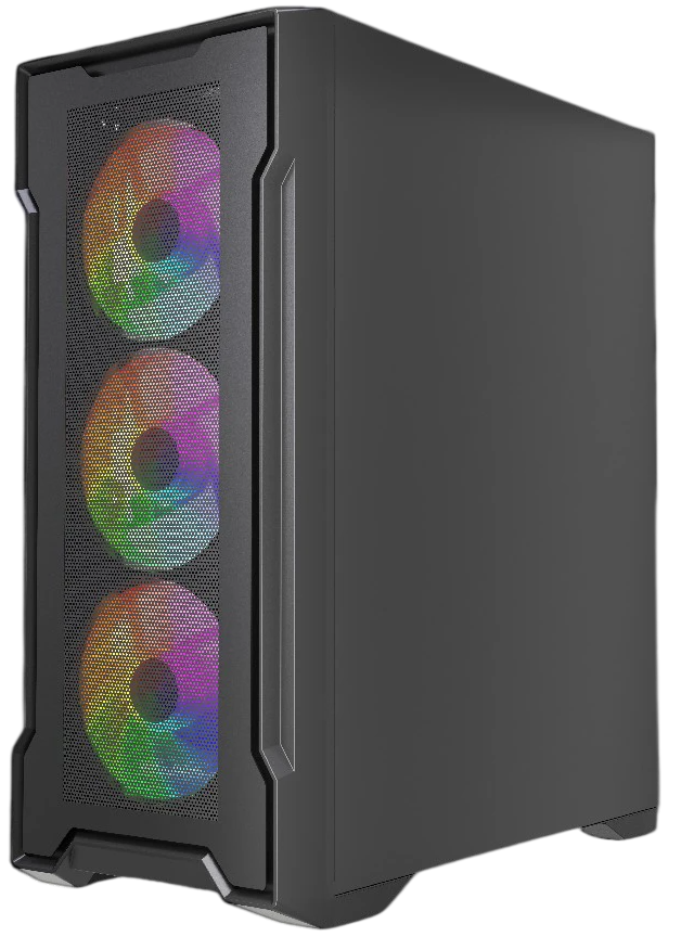 Компьютерный корпус Powercase Mistral X4B FRGB TG Black (CMXB-L4)