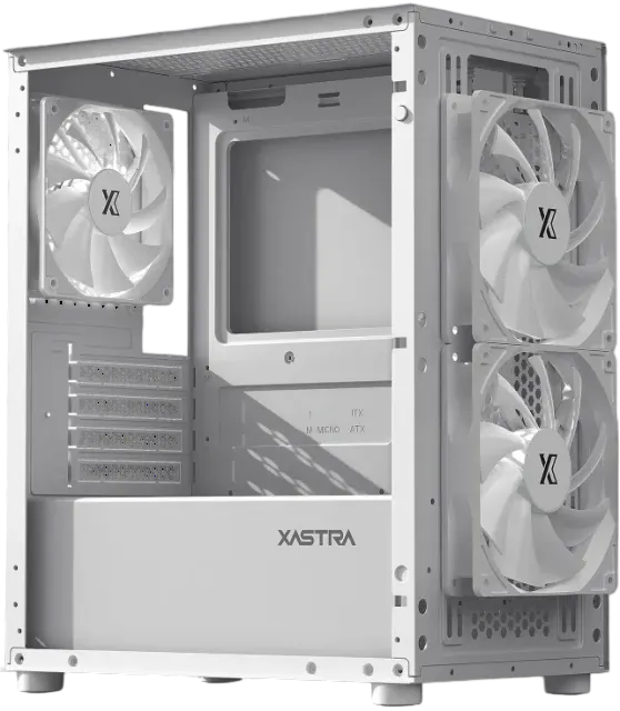 Компьютерный корпус XASTRA A303M TG 3FRGB White (A303M-2FC14F-1FC12F-D-WH)