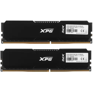 Оперативная память 32 Gb 3200 MHz ADATA XPG GAMMIX D20 Black (AX4U320016G16A-DCBK20)