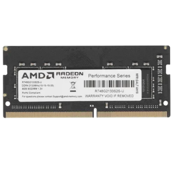 Оперативная память 8 Gb 2133 MHz AMD R7 PERFOMANCE SERIES Black (R748G2133S2S-U)