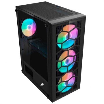 Компьютерный корпус 1STPLAYER FIREBASE X7-G TG Black X7-G-BK-3G6P-1G6
