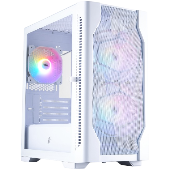 Компьютерный корпус 1STPLAYER DK D4-M FRGB White (D4-M-WH-2F1P-W-1F1-W)