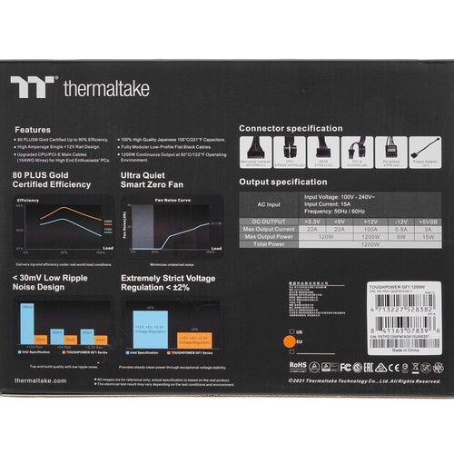 Блок питания Thermaltake 1200W TOUGHPOWER GF1 1200 PS-TPD-1200FNFAGE-1