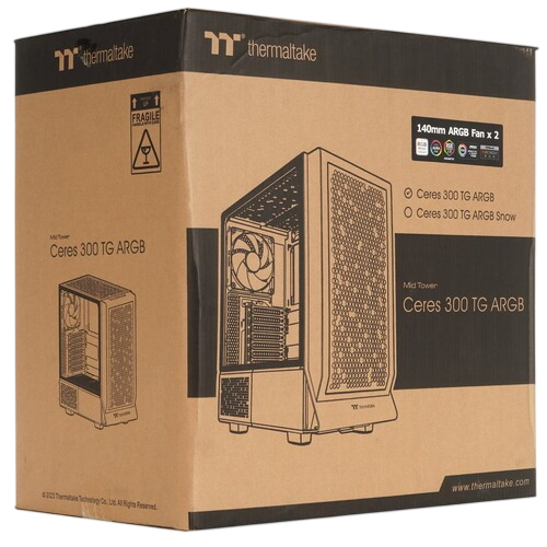 Компьютерный корпус Thermaltake Ceres 300 TG ARGB Black CA-1Y2-00M1WN-00