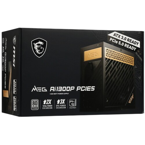 Блок питания MSI 1300W MEG Ai1300P (306-7ZP4A11-CE0) 16 Pin (PCIe 5.0 Connector Cable Details)
