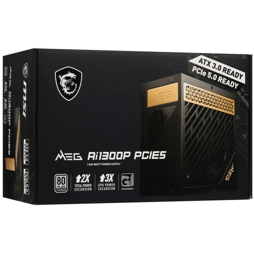 Блок питания MSI 1300W MEG Ai1300P 306-7ZP4A11-CE0 16 Pin (PCIe 5.0 Connector Cable Details)