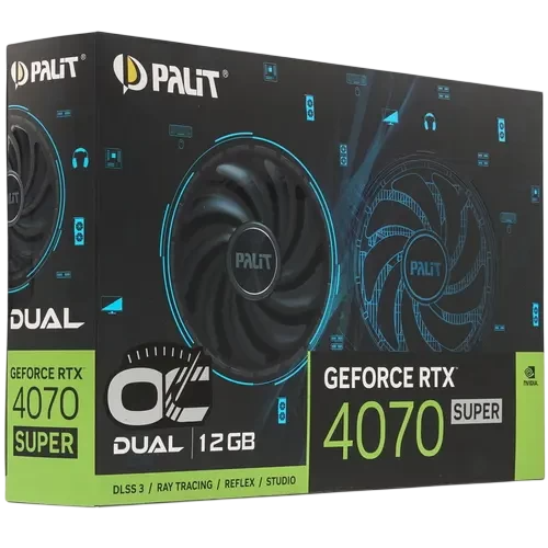 Видеокарта Palit (NED407SS19K9-1043D) GeForce RTX 4070 SUPER 12Gb Dual OC
