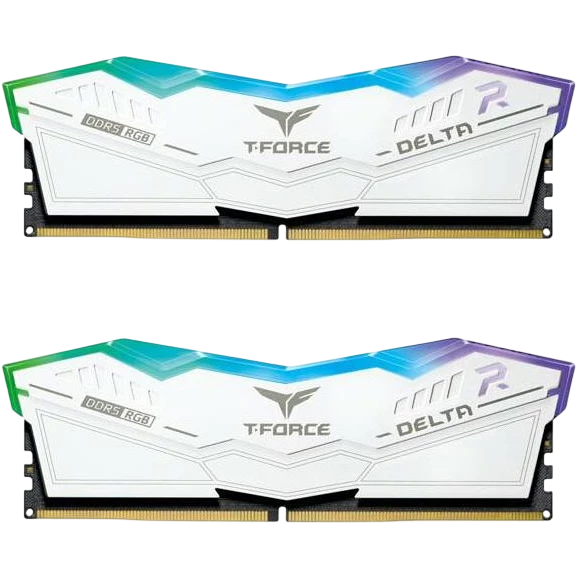 Оперативная память 32 Gb 7800 MHz TeamGroup T-FORCE DELTA RGB White (FF4D532G7800HC38DDC01)