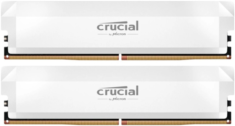 Оперативная память 64 Gb 6400 MHz CRUCIAL PRO Overclocking White (CP2K32G64C40U5W)