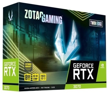 Видеокарта ZOTAC (ZT-A30700E-10P) GeForce RTX 3070 8GB Twin Edge