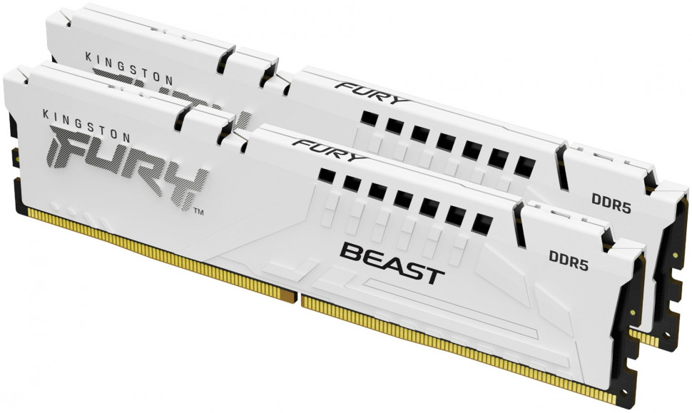 Оперативная память 32 Gb 6400 MHz Kingston FURY Beast White (KF564C32BWK2-32)