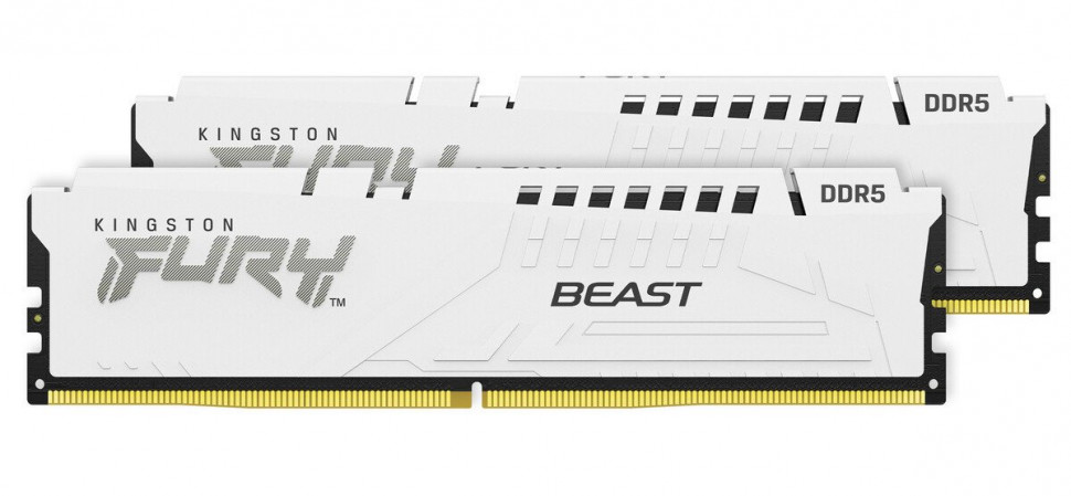 Оперативная память 32 Gb 6400 MHz Kingston FURY Beast White (KF564C32BWK2-32)