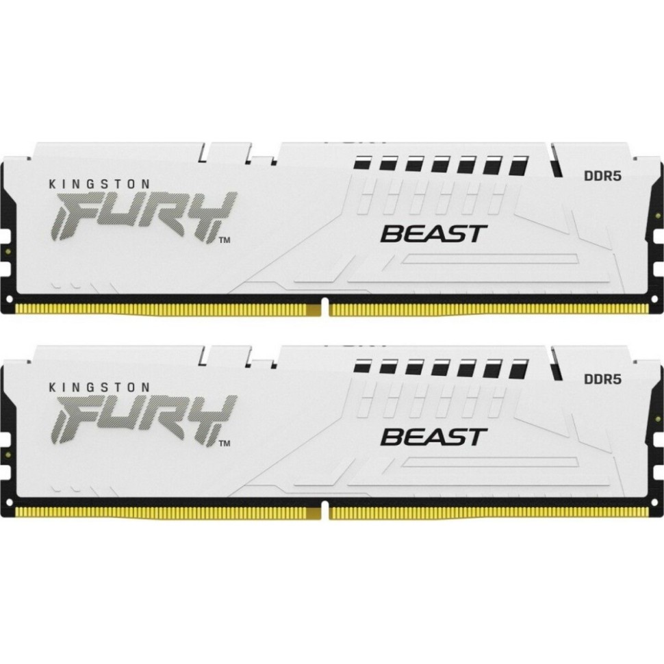 Оперативная память 32 Gb 6400 MHz Kingston FURY Beast White (KF564C32BWK2-32)