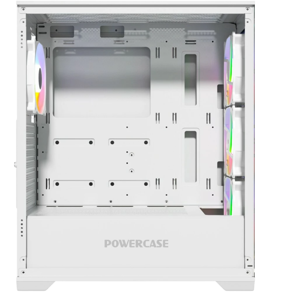 Компьютерный корпус Powercase ByteFlow TG ARGB White (CBFW-A4)