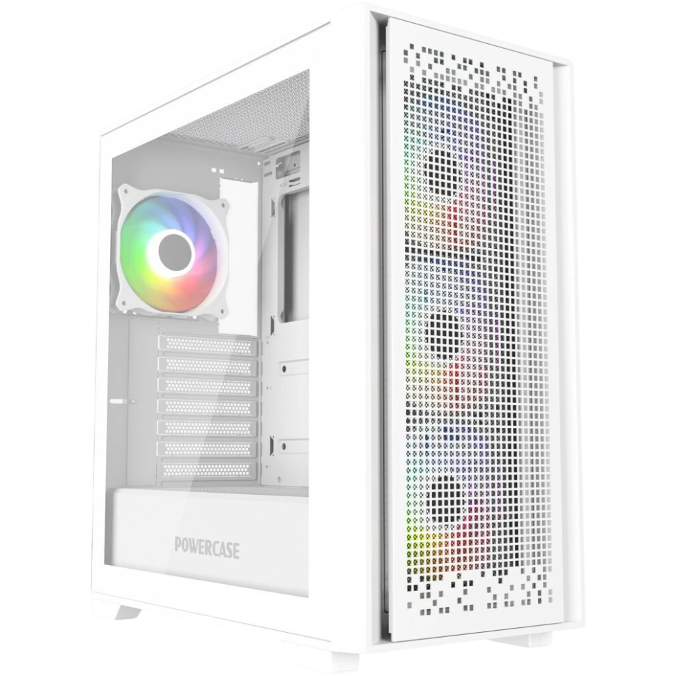 Компьютерный корпус Powercase ByteFlow TG ARGB White (CBFW-A4)