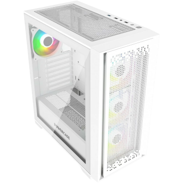 Компьютерный корпус Powercase ByteFlow TG ARGB White (CBFW-A4)