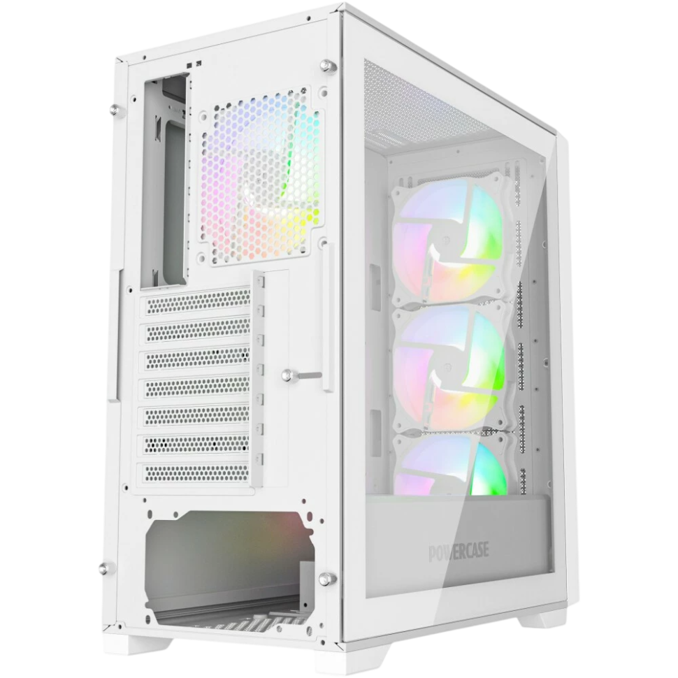 Компьютерный корпус Powercase ByteFlow TG ARGB White (CBFW-A4)