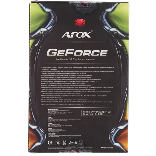 Видеокарта AFox (AF210-512D3L3-V2) GeForce GT 210 512MB