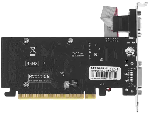 Видеокарта AFox (AF210-512D3L3-V2) GeForce GT 210 512MB