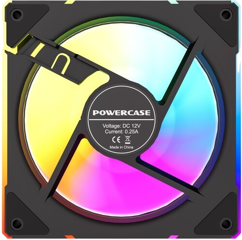 Вентилятор для корпуса Powercase (M61-12 ARGB) Black