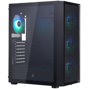 Компьютерный корпус 1STPLAYER GO6 ARGB Black (GO6-BK-4F7)