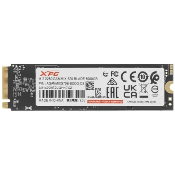 Твердотельный накопитель ADATA XPG 8000 Gb (AGAMMIXS70B-8000G-CS)