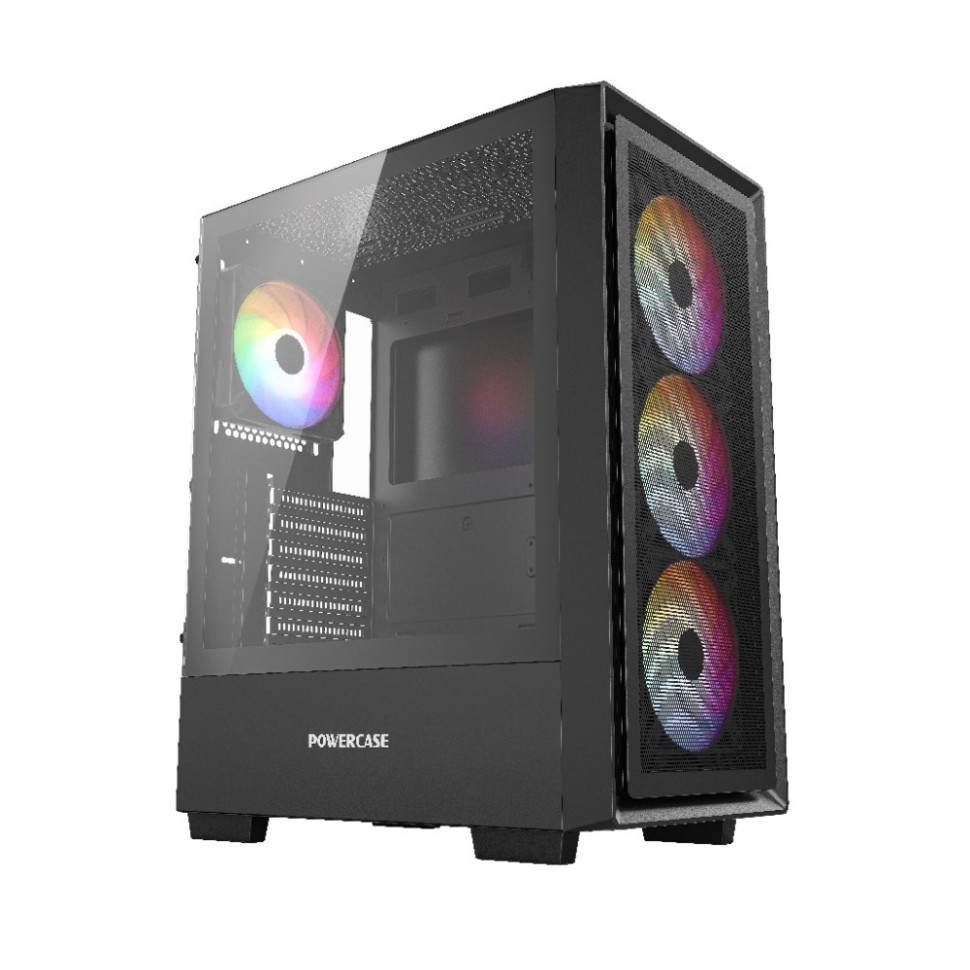 Компьютерный корпус Powercase Mistral AY4B ARGB TG Black (CMAYB-A4)
