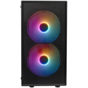 Компьютерный корпус XASTRA A305M TG 3FRGB Black (A305M-2FC14F-1FC12F)