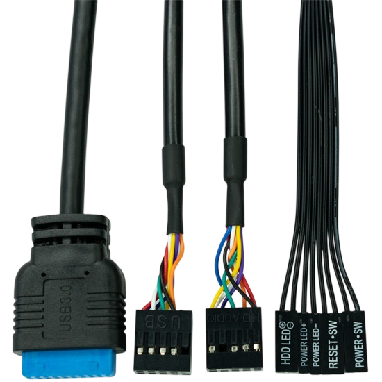 Компьютерный корпус XASTRA A305M TG 3FRGB Black (A305M-2FC14F-1FC12F)