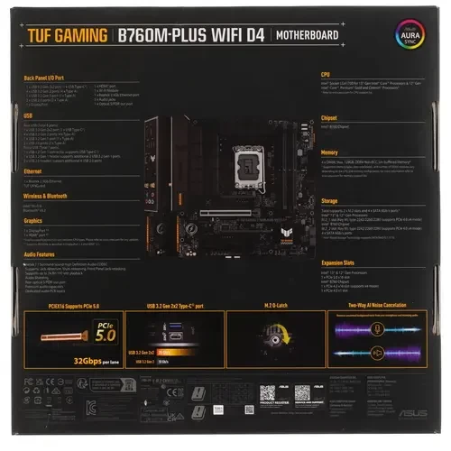 Материнская плата ASUS TUF GAMING B760M-PLUS WIFI D4 90MB1DG0-M0EAY0
