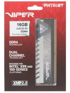 Оперативная память 16 Gb 2666 MHz PATRIOT VIPER 4 Elite DDR4 (PVE416G266C6KGY)