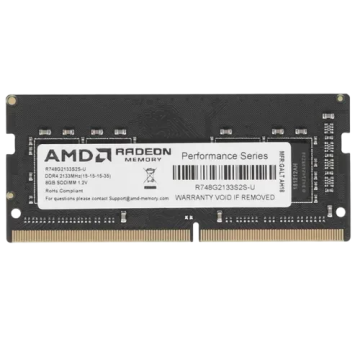 Оперативная память 8 Gb 2133 MHz AMD R7 PERFOMANCE SERIES Black (R748G2133S2S-UO)