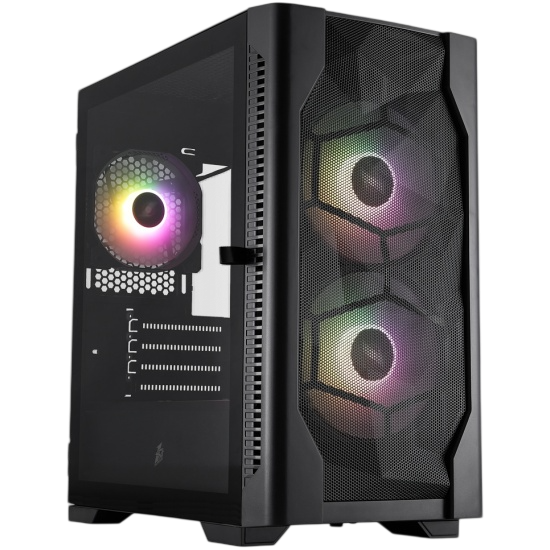 Компьютерный корпус 1STPLAYER DK D4-M ARGB Black (D4-M-BK-2F7-14-1F7)
