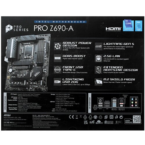 Материнская плата MSI PRO Z690-A