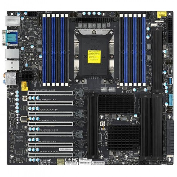 Материнская плата SuperMicro C621 S3647 MBD-X11SPA-T-O