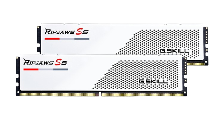 Оперативная память 64 Gb 6000 MHz G.Skill RIPJAWS S5 White (F5-6000J3040G32GX2-RS5W)
