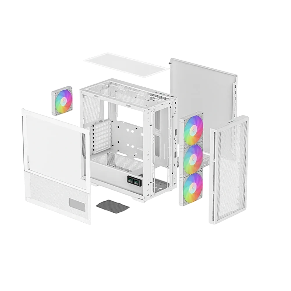 Компьютерный корпус Deepcool CH560 DIGITAL ARGB White