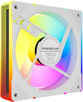 Вентилятор для корпуса Powercase (M61-12W ARGB) White