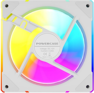 Вентилятор для корпуса Powercase (M61-12W ARGB) White